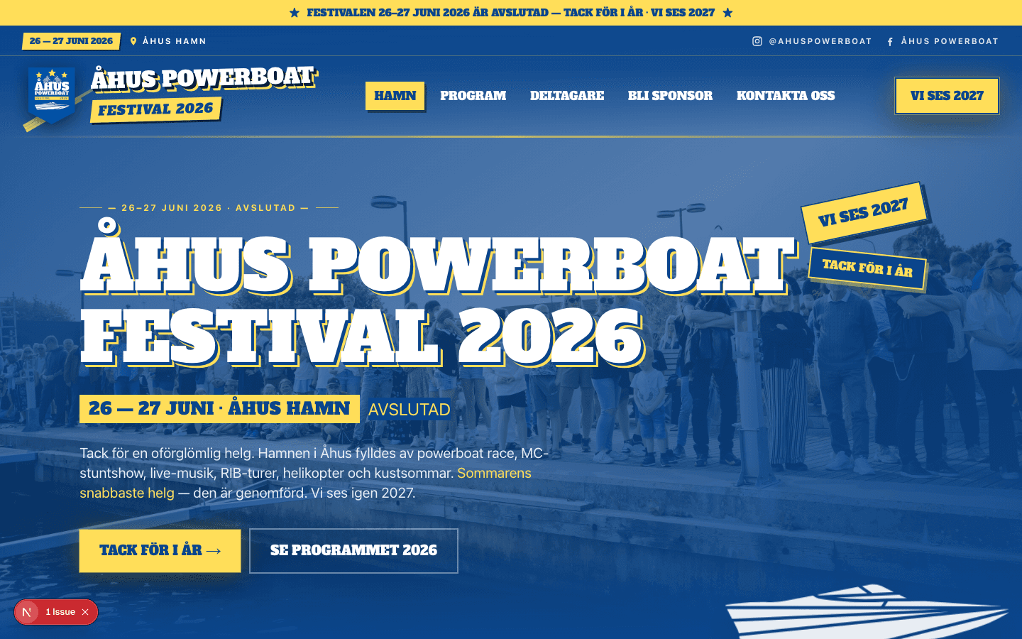 Åhus Powerboat Festival – kundcase
