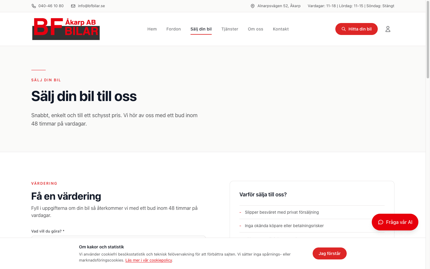Sälj din bil