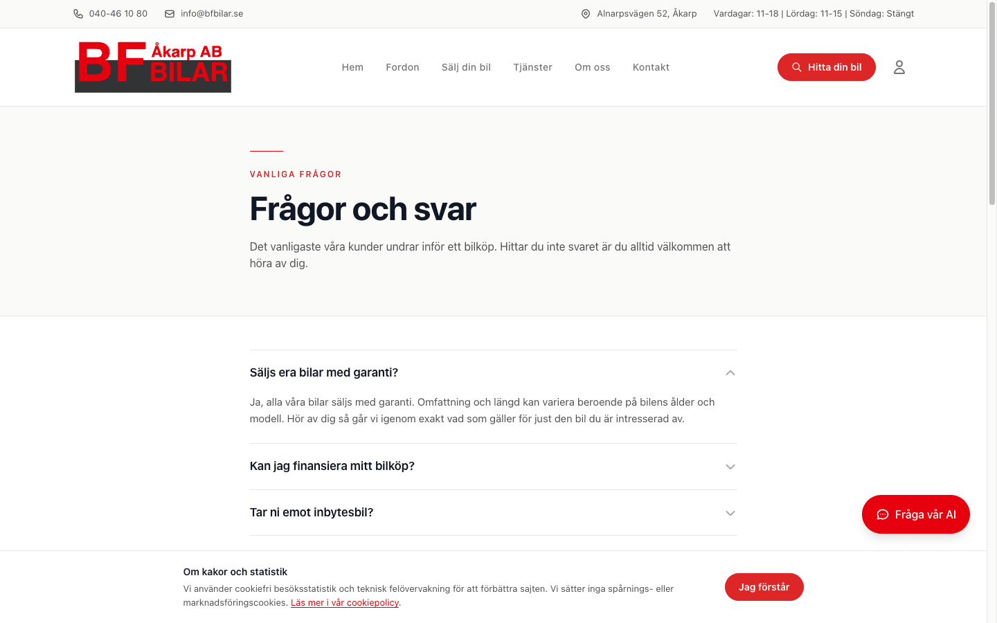 Vanliga frågor